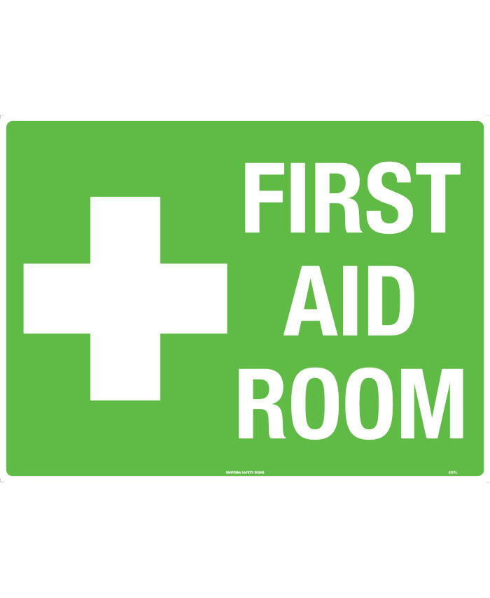 600x400mm - Corflute - First Aid Room - Uniform Safety Signs