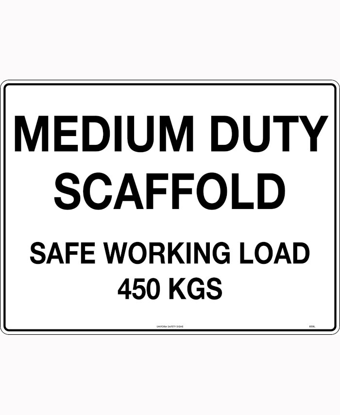600x400mm - Corflute - Medium Duty Scaffold Safe Working Load 450 Kgs ...