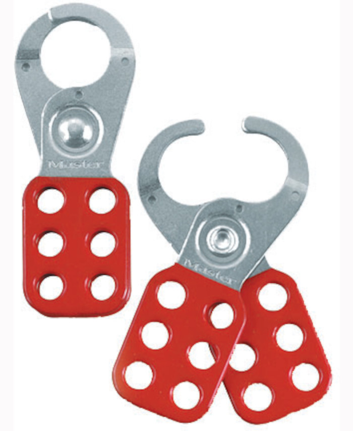 25mm Safety Lockout Hasp - Red - Uniform Safety Signs