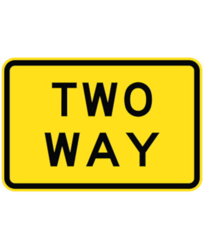 900x600mm - Aluminium - Class 1 Reflective - Two Way - Uniform Safety Signs