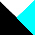 Black / White / Cyan