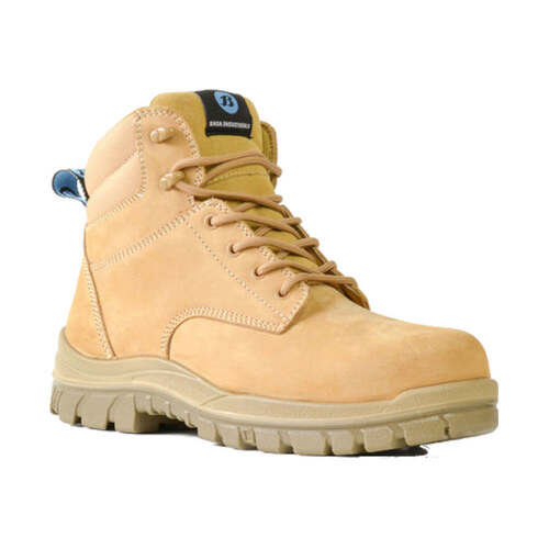 WORKWEAR, SAFETY & CORPORATE CLOTHING SPECIALISTS - Naturals - Titan - Wheat Nubuck Lace Up Safety Boot