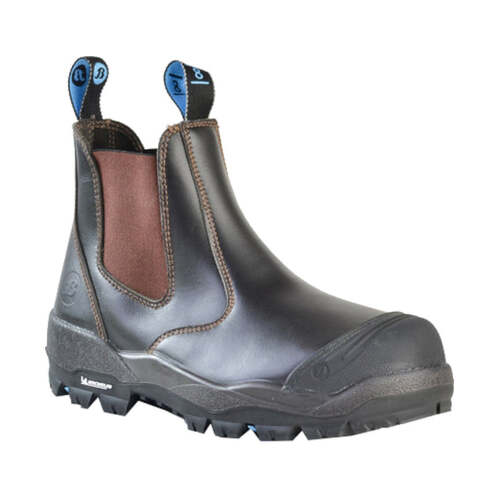 WORKWEAR, SAFETY & CORPORATE CLOTHING SPECIALISTS - Trekker - Helix Ultra Claret Leather Slip On Safety Boot