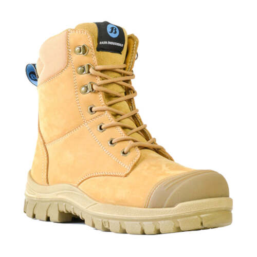 WORKWEAR, SAFETY & CORPORATE CLOTHING SPECIALISTS Wheat Nubuck Zip / Lace Up 150mm Safety Boot