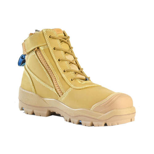 WORKWEAR, SAFETY & CORPORATE CLOTHING SPECIALISTS - Horizon SC - Helix Ultra Wheat Nubuck Zip / Lace Up Safety Boot