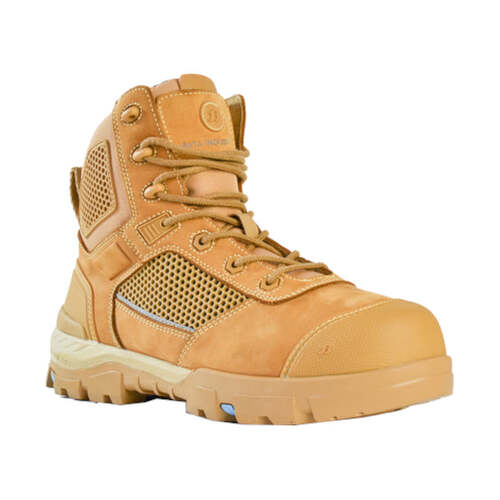 WORKWEAR, SAFETY & CORPORATE CLOTHING SPECIALISTS - Avenger - Super Boot Wheat Nubuck Zip / Lace Safety Boot