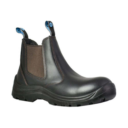 WORKWEAR, SAFETY & CORPORATE CLOTHING SPECIALISTS - Mates - Bushman NS - Black Leather Slip On Non-Safety Boot