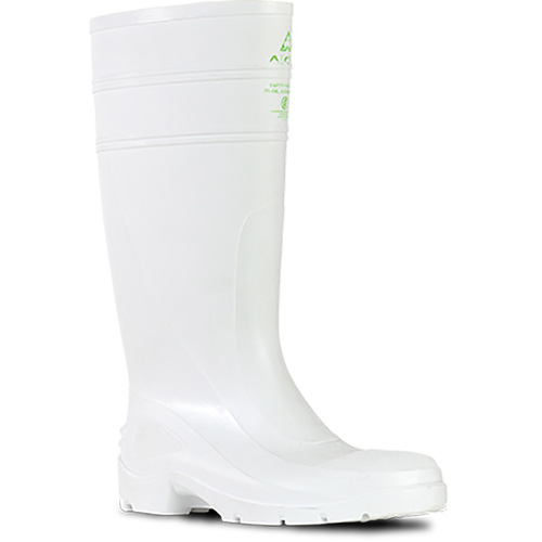 WORKWEAR, SAFETY & CORPORATE CLOTHING SPECIALISTS Utility Gumboots - Utility 400 - White PVC 400mm Safety Toe Gumboot