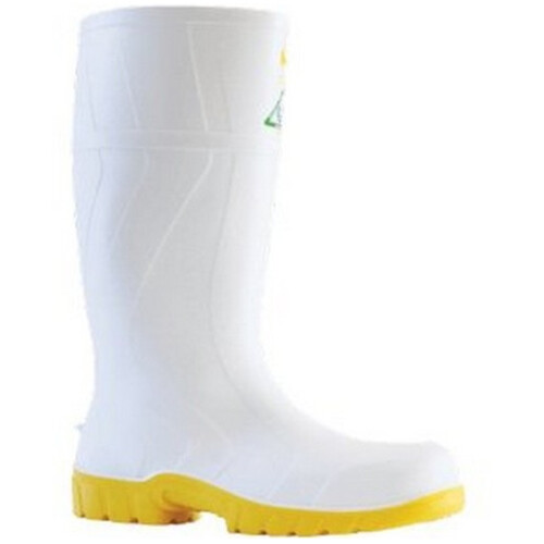 WORKWEAR, SAFETY & CORPORATE CLOTHING SPECIALISTS Safemate - White PVC 300mm Non Safety Gumboot