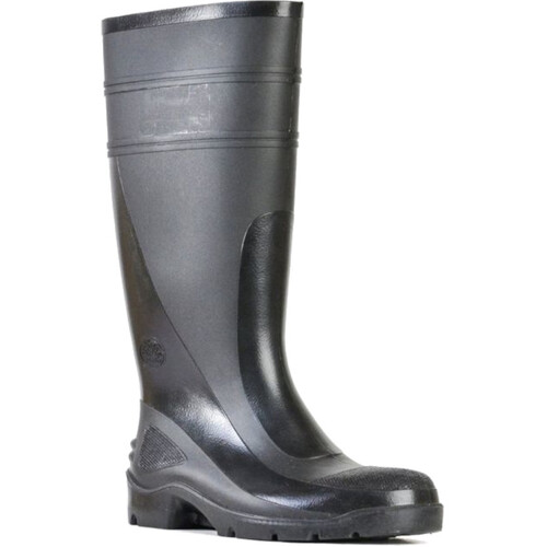 WORKWEAR, SAFETY & CORPORATE CLOTHING SPECIALISTS - Utility Gumboots - Utility 400 - Black PVC 400mm Non Safety Gumboot