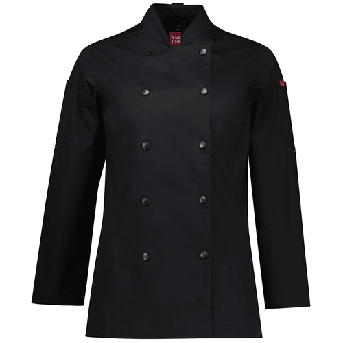 WORKWEAR, SAFETY & CORPORATE CLOTHING SPECIALISTS - Womens Gusto Long Sleeve Chef Jacket