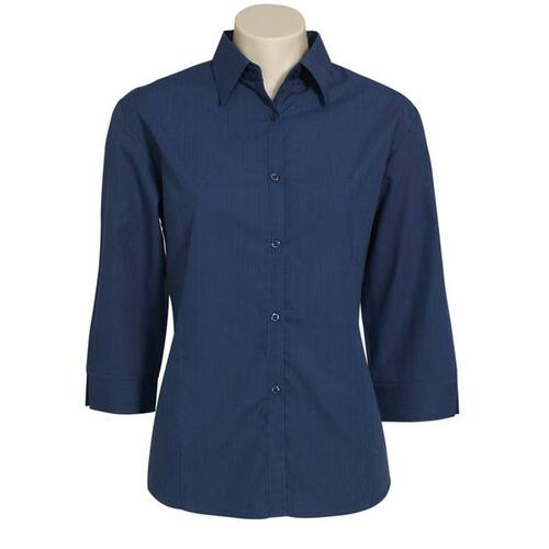 WORKWEAR, SAFETY & CORPORATE CLOTHING SPECIALISTS Ladies 3/4 Slv Chk Shirt