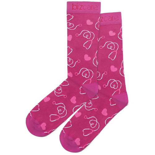 WORKWEAR, SAFETY & CORPORATE CLOTHING SPECIALISTS PINK RIBBON U Comfort Socks