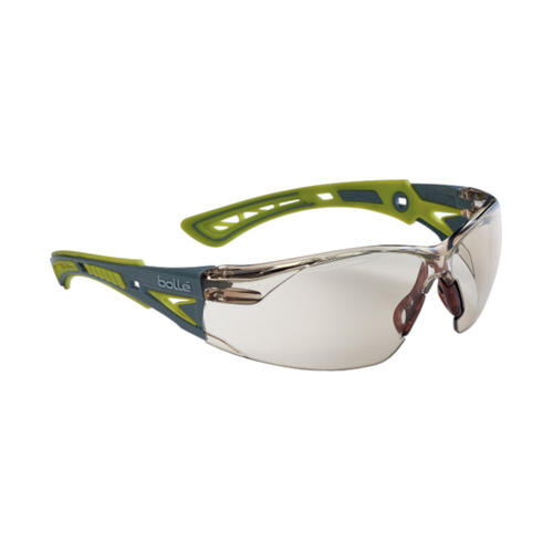 WORKWEAR, SAFETY & CORPORATE CLOTHING SPECIALISTS - RUSH+ SMALL Lemon / Grey Temples PLATINUM AS/AF CSP Lens