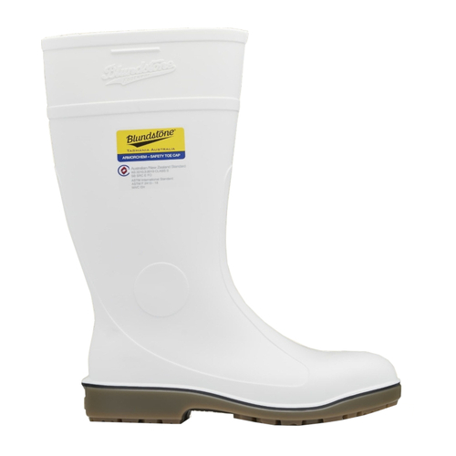 WORKWEAR, SAFETY & CORPORATE CLOTHING SPECIALISTS 006 - Gumboots Safety - White armorchem steel toe boot