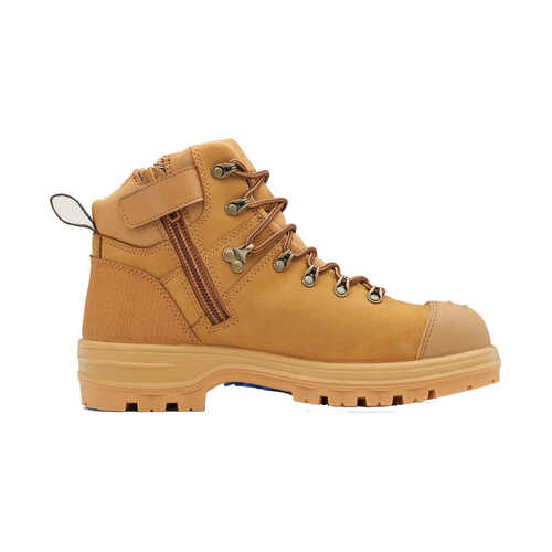 WORKWEAR, SAFETY & CORPORATE CLOTHING SPECIALISTS - 243 - XFOOT TPU - Wheat nubuck water-resistant leather zip side safety boot