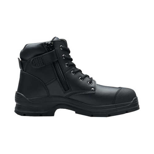 WORKWEAR, SAFETY & CORPORATE CLOTHING SPECIALISTS 322 - Workfit - Black microfibre zip side ankle safety boot
