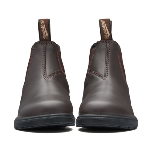 WORKWEAR, SAFETY & CORPORATE CLOTHING SPECIALISTS - Child's brown premium leather elastic side boot