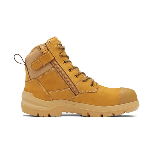 WORKWEAR, SAFETY & CORPORATE CLOTHING SPECIALISTS DuraFit Wheat anti-static nubuck 150mm zip side safety boot