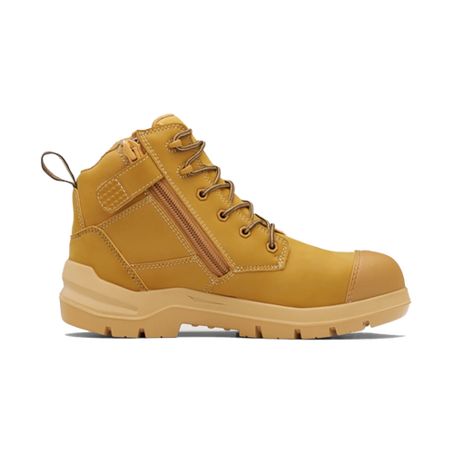 WORKWEAR, SAFETY & CORPORATE CLOTHING SPECIALISTS - DuraFit Wheat waterproof microfibre 150mm zip side safety boot