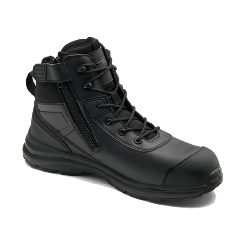 WORKWEAR, SAFETY & CORPORATE CLOTHING SPECIALISTS Black microfibre anti-static uniform safety hiker - composite toe cap