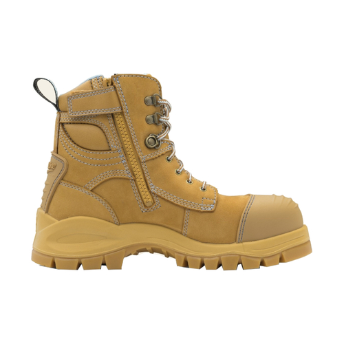 WORKWEAR, SAFETY & CORPORATE CLOTHING SPECIALISTS - DISCONTINUED - 892 - Womens Wheat water-resistant nubuck zip side safety boot