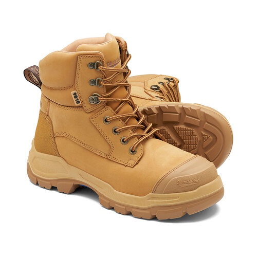 WORKWEAR, SAFETY & CORPORATE CLOTHING SPECIALISTS - 9010 - RotoFlex Wheat water-resistant nubuck 150mm lace up safety boot