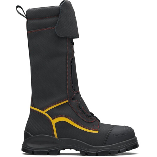WORKWEAR, SAFETY & CORPORATE CLOTHING SPECIALISTS - 980 - Specialty Applications - Black waterproof 350mm leather mining boot, Boa® fastening