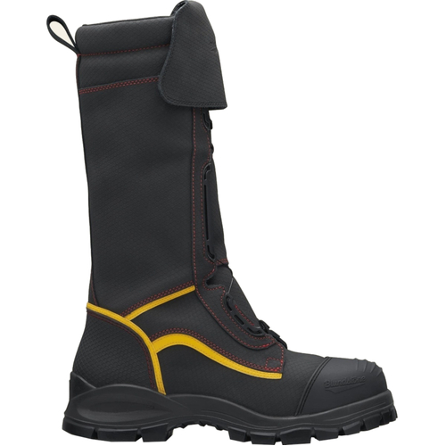 WORKWEAR, SAFETY & CORPORATE CLOTHING SPECIALISTS 980 - Specialty Applications - Black waterproof 350mm leather mining boot, Boa® fastening