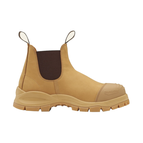 WORKWEAR, SAFETY & CORPORATE CLOTHING SPECIALISTS - DISCONTINUED - 989 - Xfoot Rubber - Wheat water-resistant nubuck elastic side boot