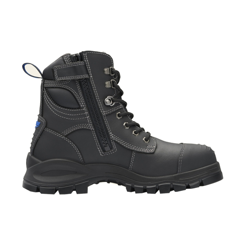 WORKWEAR, SAFETY & CORPORATE CLOTHING SPECIALISTS DISCONTINUED - 997 - XFOOT RUBBER - Black water resistant  zip side 150mm ankle boot