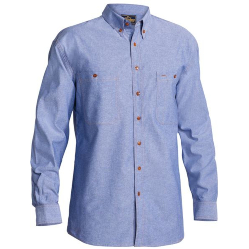 WORKWEAR, SAFETY & CORPORATE CLOTHING SPECIALISTS - CHAMBRAY SHIRT - LONG SLEEVE