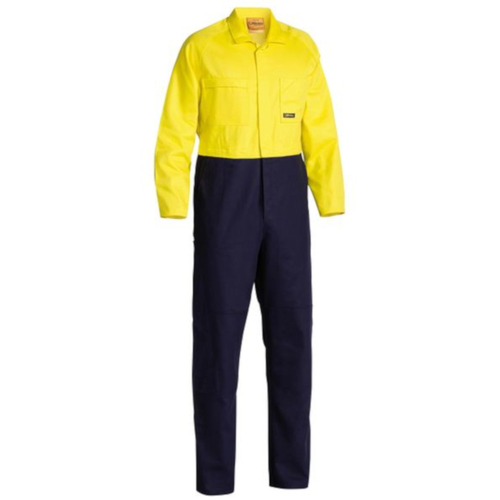 WORKWEAR, SAFETY & CORPORATE CLOTHING SPECIALISTS - 2 TONE HI VIS COVERALLS REGULAR WEIGHT