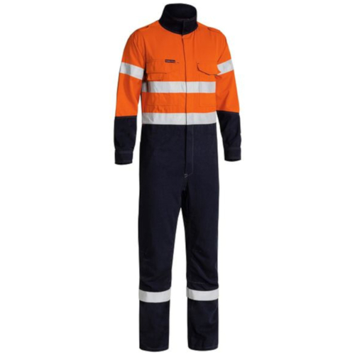 WORKWEAR, SAFETY & CORPORATE CLOTHING SPECIALISTS Tencate Tecasafe® Plus Taped Two Tone Hi Vis Engineered Fr Vented Coverall