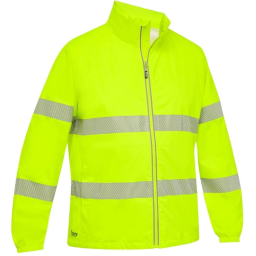 WORKWEAR, SAFETY & CORPORATE CLOTHING SPECIALISTS Taped Hi Vis Packable Lightweight Ripstop Rain Jacket