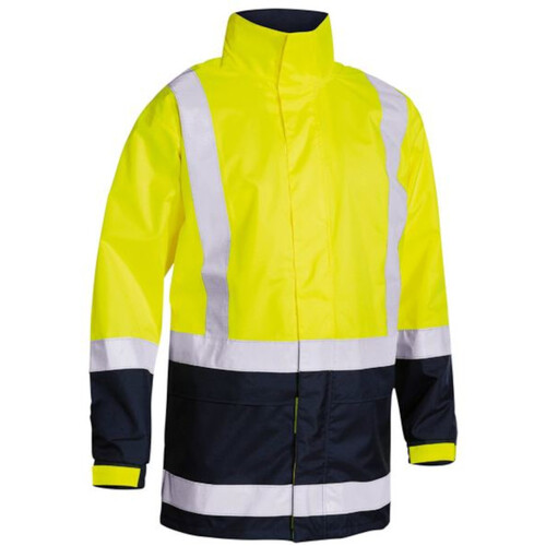 WORKWEAR, SAFETY & CORPORATE CLOTHING SPECIALISTS - TAPED HI VIS RECYCLED RAIN SHELL JACKET