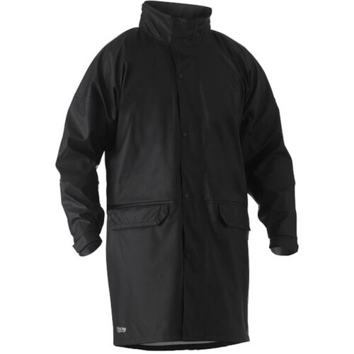 WORKWEAR, SAFETY & CORPORATE CLOTHING SPECIALISTS - STRETCH PU RAIN COAT