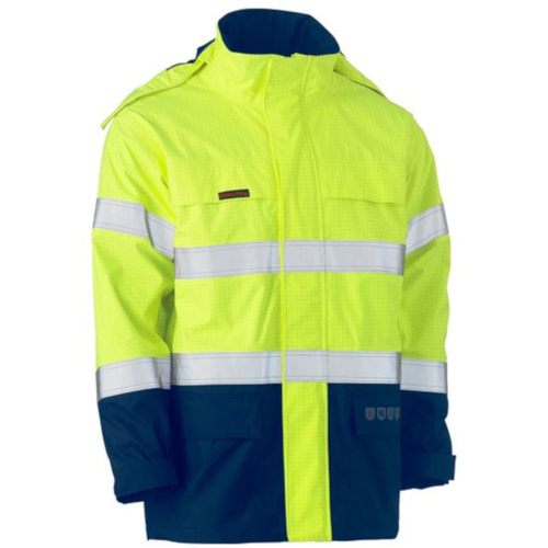 WORKWEAR, SAFETY & CORPORATE CLOTHING SPECIALISTS TAPED HI VIS FR WET WEATHER SHELL JACKET