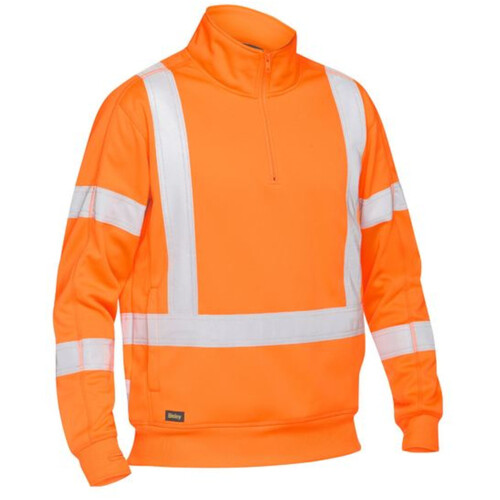 WORKWEAR, SAFETY & CORPORATE CLOTHING SPECIALISTS - X TAPED HI VIS 1/4 ZIP PULLOVER