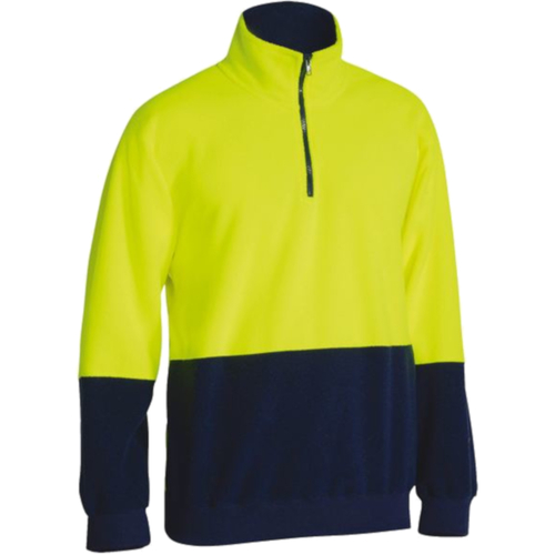 WORKWEAR, SAFETY & CORPORATE CLOTHING SPECIALISTS HI VIS POLAR FLEECE ZIP PULLOVER