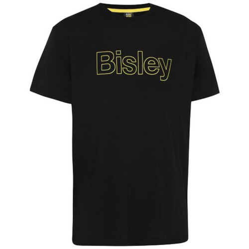 WORKWEAR, SAFETY & CORPORATE CLOTHING SPECIALISTS BISLEY COTTON OUTLINE LOGO TEE