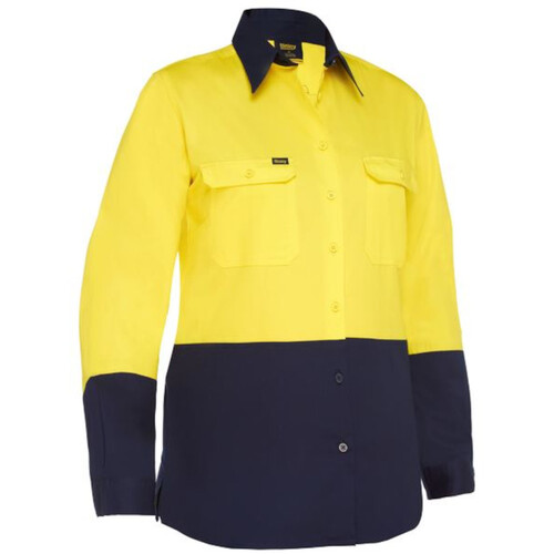 WORKWEAR, SAFETY & CORPORATE CLOTHING SPECIALISTS WOMEN'S COOL LIGHTWEIGHT HI VIS DRILL SHIRT