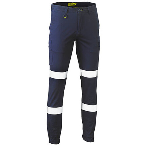 WORKWEAR, SAFETY & CORPORATE CLOTHING SPECIALISTS - TAPED BIOMOTION STRETCH COTTON DRILL CARGO PANTS