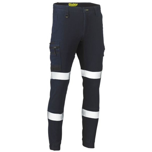 WORKWEAR, SAFETY & CORPORATE CLOTHING SPECIALISTS - FLX & MOVE  TAPED STRETCH DENIM CARGO CUFFED PANTS