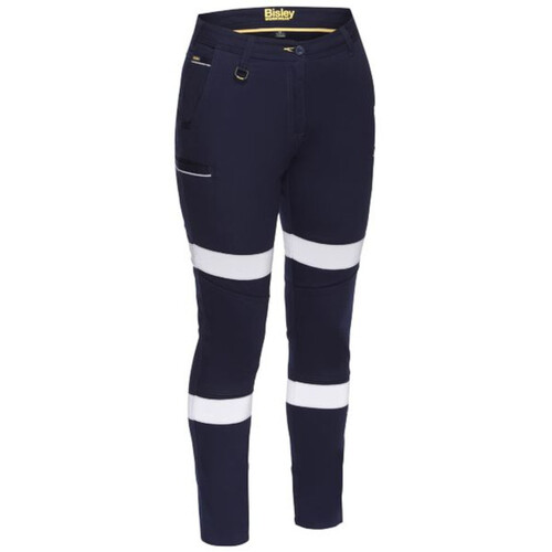 WORKWEAR, SAFETY & CORPORATE CLOTHING SPECIALISTS - WOMENS TAPED STRETCH COTTON PANTS