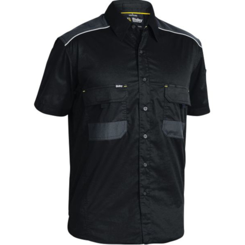 WORKWEAR, SAFETY & CORPORATE CLOTHING SPECIALISTS - FLEX & MOVE MECHANICAL STRETCH SHIRT SHORT SLEEVE