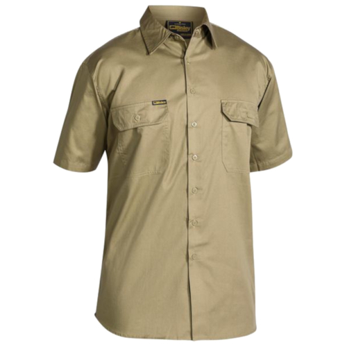 WORKWEAR, SAFETY & CORPORATE CLOTHING SPECIALISTS - COOL LIGHTWEIGHT DRILL SHIRT - SHORT SLEEVE