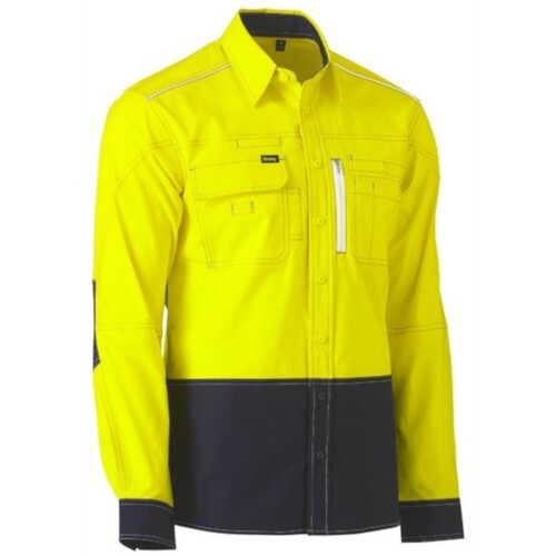 WORKWEAR, SAFETY & CORPORATE CLOTHING SPECIALISTS FLEX & MOVE  HI VIS UTILITY SHIRT LONG SLEEVE