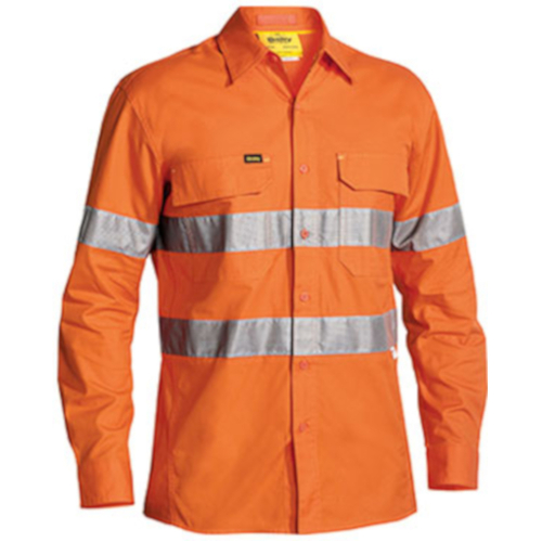 WORKWEAR, SAFETY & CORPORATE CLOTHING SPECIALISTS 3M TAPED X AIRFLOW  RIPSTOP HI VIS SHIRT - LONG SLEEVE