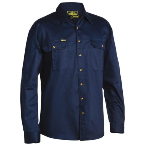 WORKWEAR, SAFETY & CORPORATE CLOTHING SPECIALISTS - ORIGINAL COTTON DRILL SHIRT - LONG SLEEVE
